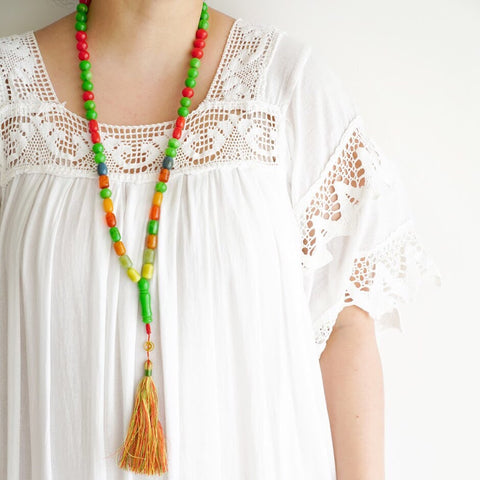 Faturan, Mastic and Bakelite Long Necklace