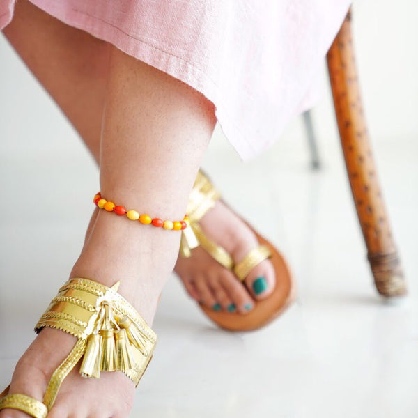 Multicolored Bakelite Anklet