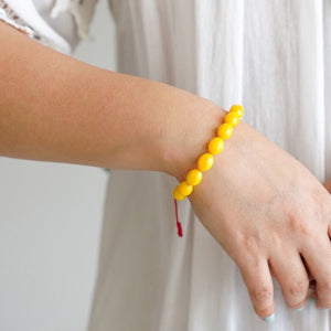 Yellow Bakelite Bracelet
